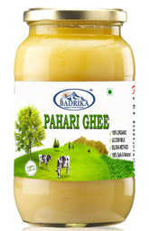 Organic Pahari A2 Ghee By Badrika | Himalayan Badri Cow Milk Ghee By Traditional Bilona Method Good For Weight Loss | (450ml) 15.2 Ounce | Jar Pack